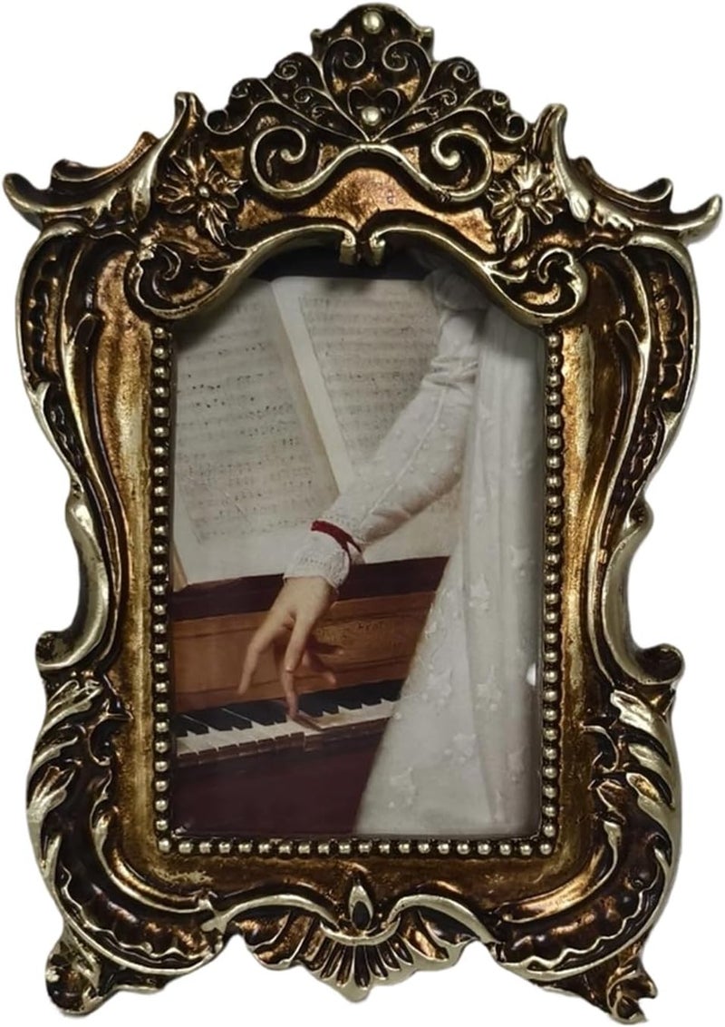Antique Ornate Oval Photo Frame for Tabletop Wall Display, Retro Picture, Decorative Frames Home Decors Antique Ornate Home Gallery Decors - Image 4