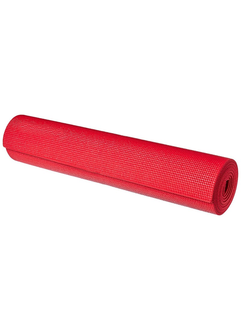Generic PVC Yoga Exercise Mat With Carrying Bag 6MM Thick x173cm Lx61cm W, Red  - Image 4