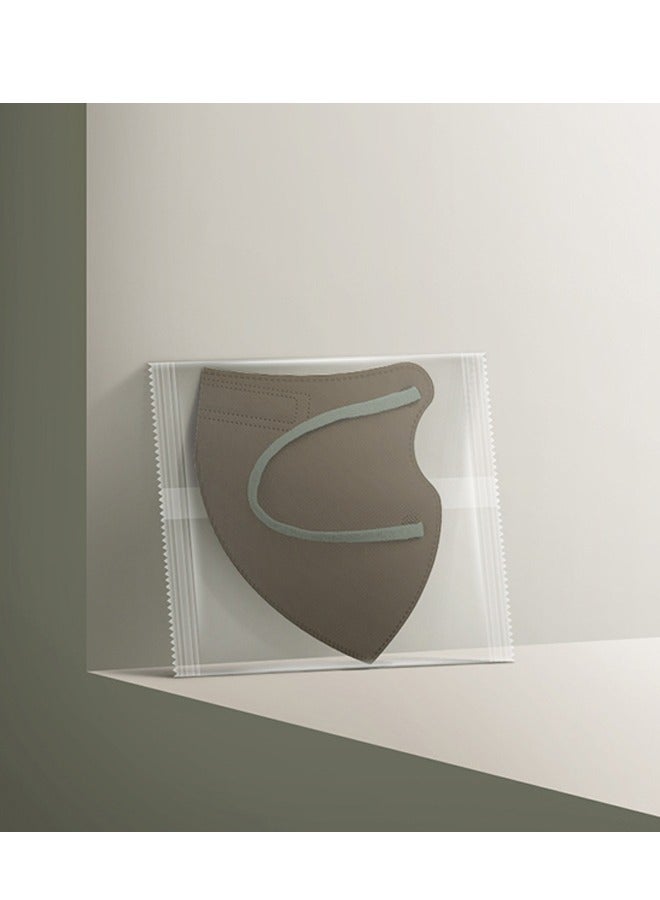 Beyond 20 Pcs Dust Proof Masks Set, Sun Protection Fabric Face Covering (Brown+Grey) - Image 5