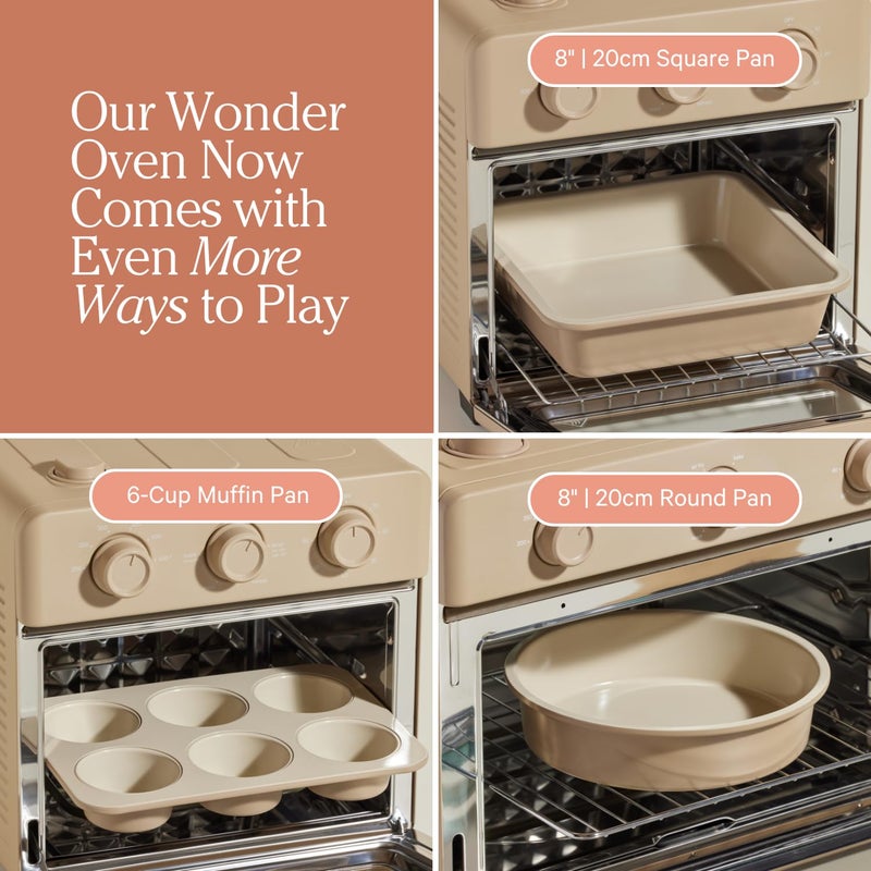 Our Place Wonder Oven Bakerâ€™s Kit â€“ 3-Piece Toxin-Free Ceramic Nonstick Bakeware Set (8â€ Round, 8â€ Square, 6-Cup Muffin Pan) - Oven-Safe up to 450Â°F - Steam - Image 2