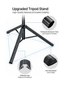 TYCOM Selfie Stick For Phone Size 4.5-6.2Inch Extendable to 160cm Selfie Stick Tripod with Bluetooth Wireless Remote Phone Holder (160cm)  - Image 5
