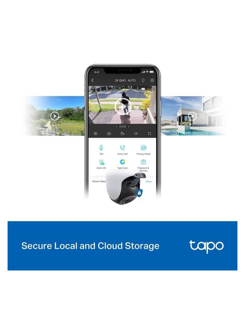 Tapo_TP_Link Outdoor Pan/Tilt Security Wi-Fi Camera with Smart Motion Tracking, IP66 Weatherproof, Multiple Installation Options and Voice Activated Wired/Wireless Networking - C520WS - Image 3