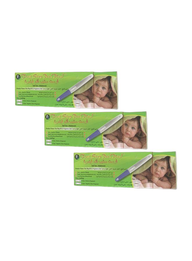 First Step Bundle x 3 First Step Pen Plus – One Step HCG Pregnancy Test Self Test Midstream - Image 1