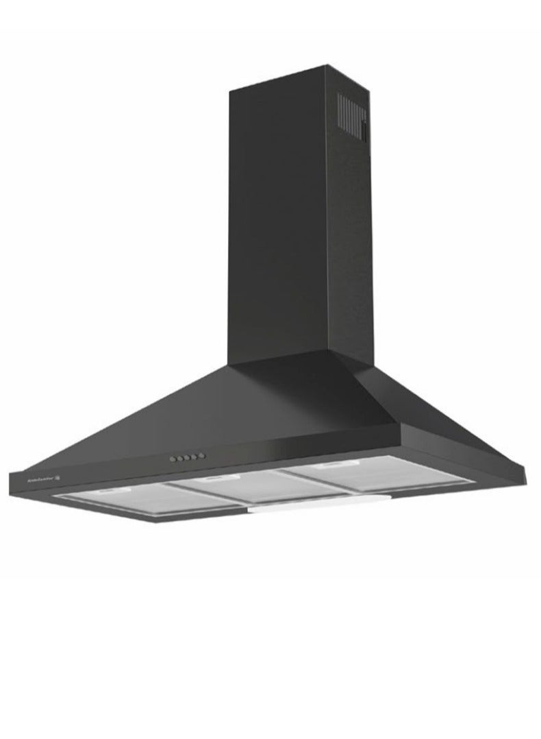 Fresh Fresh Paris 90cm Black Pyramid Hood FHP90B75ML  - Image 2