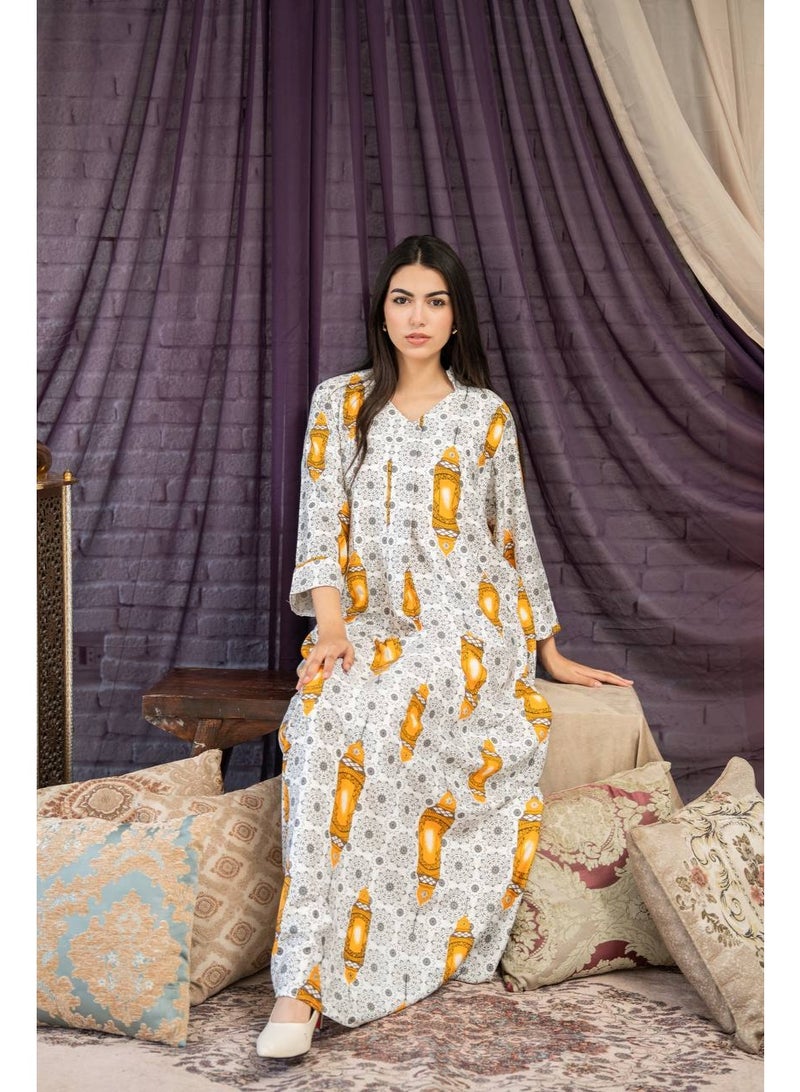 Brides Elegant and luxurious women's jalabiya made of Egyptian cotton
