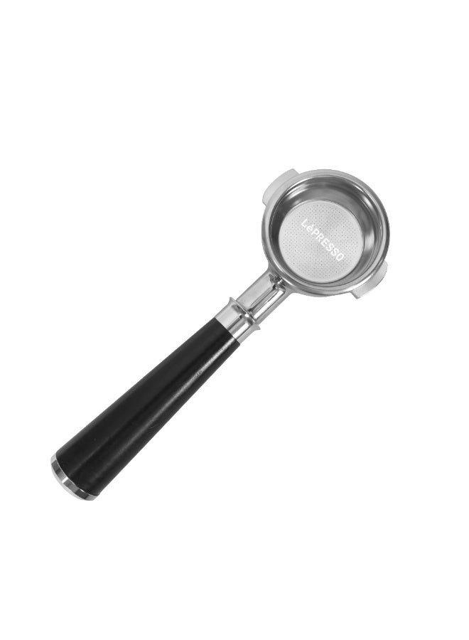 LePRESSO Portafilter Bottomless 58mm Coffee Machines / Stainless Steel, Wood, Alloy(Ring) / Ergonomic Design - Black - Image 2