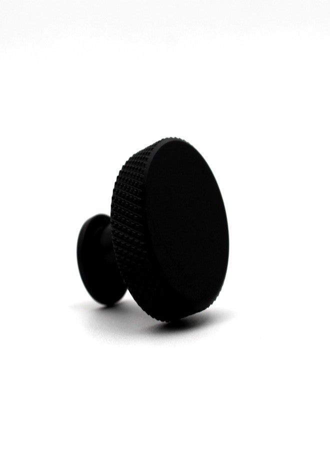 ABVIN Premium Black Solid Brass Knurled Knobs Cabinet Bar Pull Handles Knob Furniture Hardware Drawers Kitchens Cupboard Door - Image 3