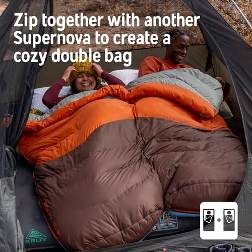 Kelty Supernova Down Sleeping Bag, Compact + Lightweight, Roomy Shape for All Body Types and Sleep Positions, Recycled Shell Fabrics (20 Degree, Regular) - Image 4