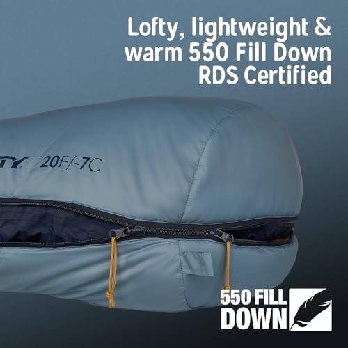 Kelty Supernova Down Sleeping Bag, Compact + Lightweight, Roomy Shape for All Body Types and Sleep Positions, Recycled Shell Fabrics (20 Degree, Regular) - Image 3