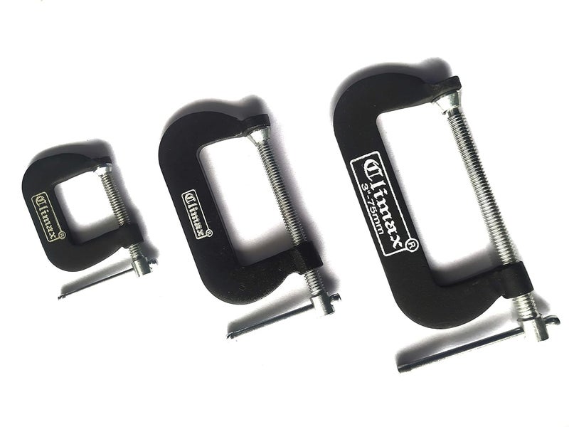 Climax C-Clamps Set of 3 pcs (1+2+3" inch) - Image 1