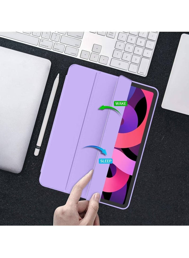 Gravity iPad Air 11 Inch Case M2 2024 ‚Äì iPad Air 5th/4th Generation Case 2022/2020 10.9 Inch with Pencil Holder, Trifold Stand Smart Case ‚Äì Purple, Stylish, Durable, Premium Protection for iPad - Image 4