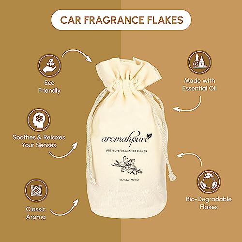 Aromahpure Premium Car Perfume Fragrance Flakes - Vanilla Fantasy, Luxury Car Air Freshener made Organically with Essential Oil, Grains, and Flakes - 50 Gms, fragrant for 30 days, IFRA certified - Image 4