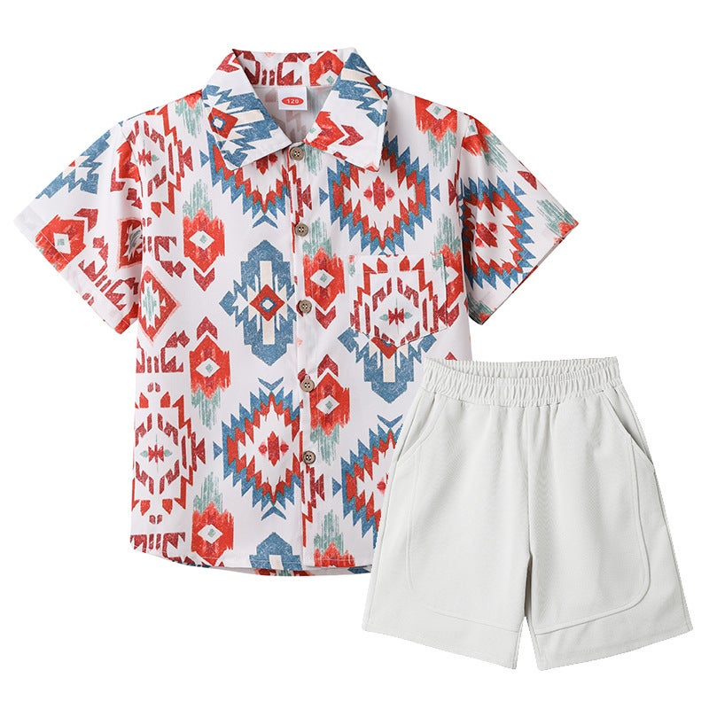 Beach Parent-child Dress Xishuangbanna Wear for Seaside Vacation A Bohemian Mother and Daughter Sling dress - Image 1