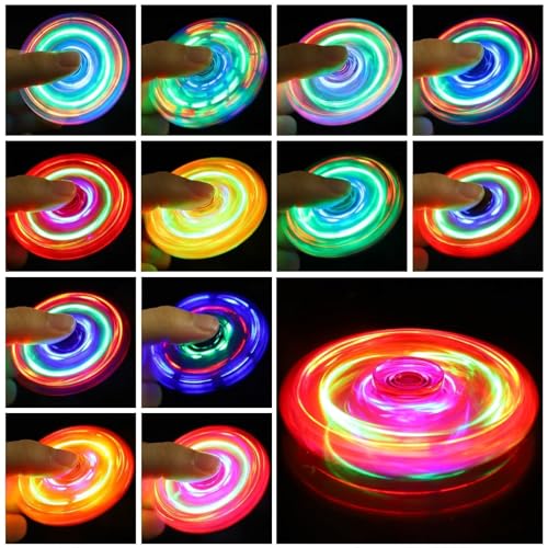 ANGGIKO Fidget Spinners 12 Pack Light Up Fidget Spinners Bulk Kids Easter Basket Stuffers Easter Egg Fillers Glow in The Dark Christmas Birthday Party Supplies Classroom Prizes Return Gifts - Image 5