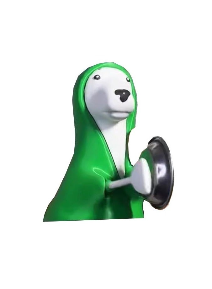 Funny Ringing Green Dog Toy, Creative Noise-Making Dog Figurine, Interactive Small Novelty Toy - Image 3