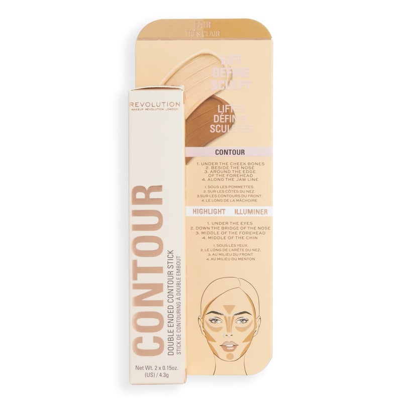 Revolution Fast Base Cream Contour Stick – Fair - Image 4