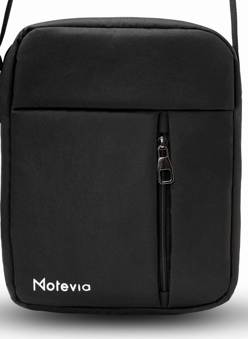 Motevia Men's Crossbody Bag Canvas Crossbody Shoulder Bag for Men with Adjustable Strap Size 27 * 23cm Crossbody Bags for Men