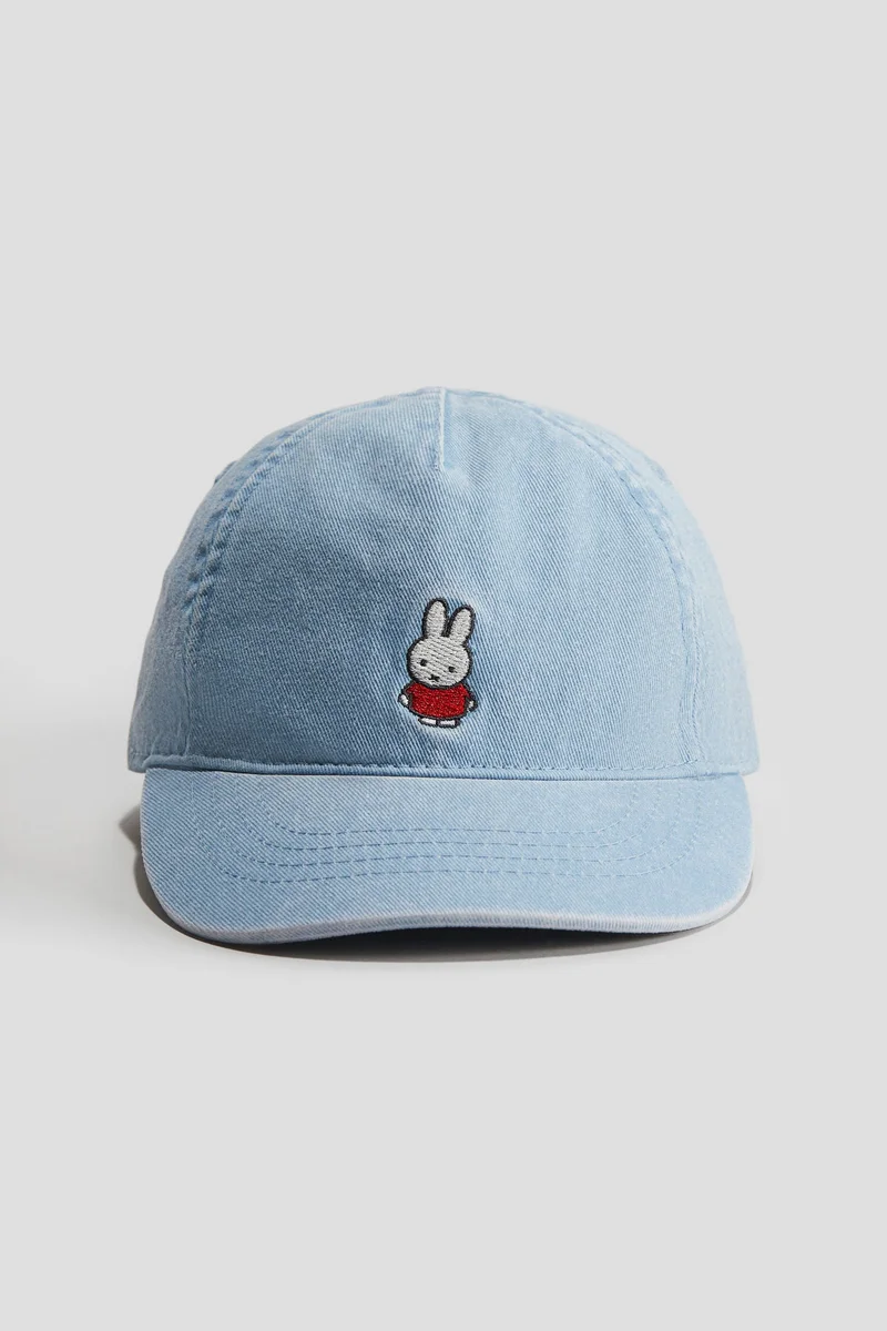 اتش اند ام قبعة كاب من القطن