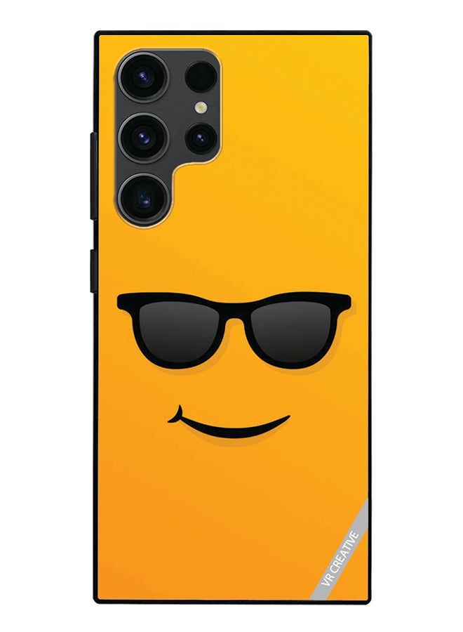 VR CREATIVE Protective Case Cover For Samsung Galaxy S24 Ultra Sunglass Emoji Design Multicolour - Image 1