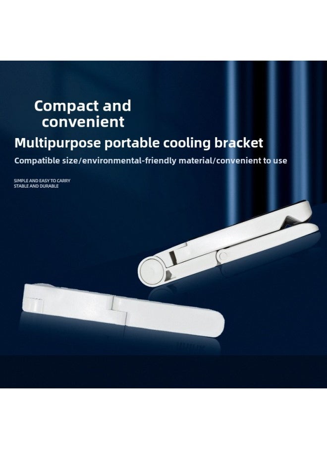 Mobile Phone Tablet Triangle Folding Stand Suitable For IPad Desktop Stand Portable Multifunctional Lazy Stand-Color:White-Applicable Dimensions:Color Box Packaging - Image 4