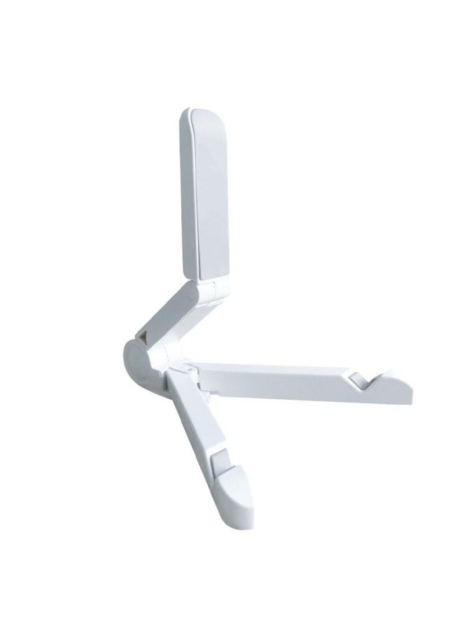 Mobile Phone Tablet Triangle Folding Stand Suitable For IPad Desktop Stand Portable Multifunctional Lazy Stand-Color:White-Applicable Dimensions:Color Box Packaging - Image 1