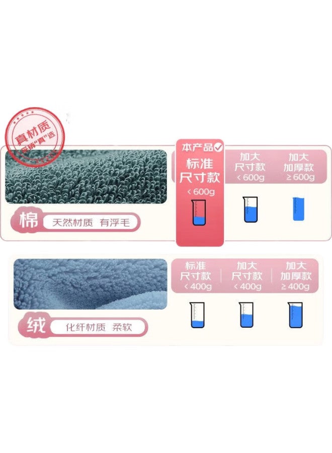 Grace 5A Antibacterial Pure Cotton Large Bath Towel, Extra Large And Thick, For Adults, Men And Women, Blue, 140*70Cm, 430G - Image 3