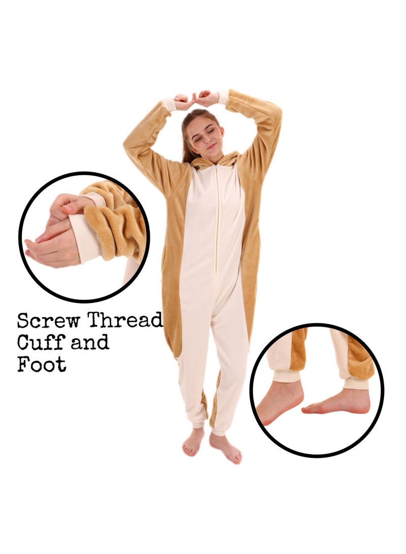 Loquat Snug Fit Unisex Adult Onesie Pajamas,  Cosplay Animal One Piece  Costume Sleepwear Homewear - Image 5