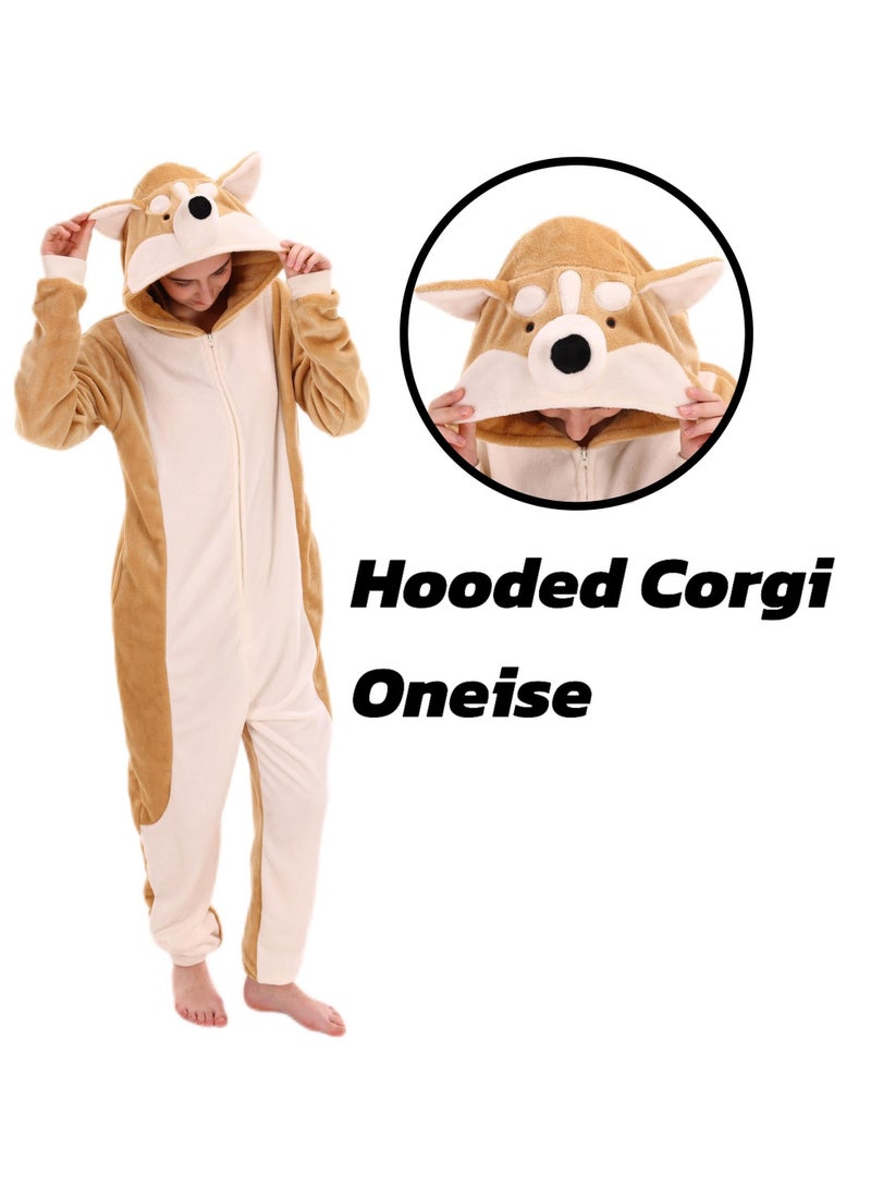 Loquat Snug Fit Unisex Adult Onesie Pajamas,  Cosplay Animal One Piece  Costume Sleepwear Homewear - Image 2