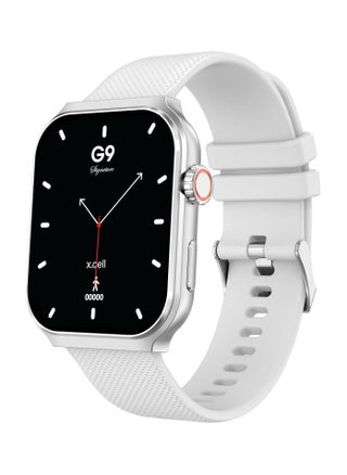 G9 Signature Unisex Smart Watch, 2.01” HD Display with IP67 Water Proof, Fitness Tracker with 107 Workout Options, 7+ Days Battery with Wireless Charging, Compatible with iOS & Android - White - pzsku/ZD1D4FA97CF9D1647998BZ/45/_/1727080008/6ab467d0-6594-4e36-81f6-1a3e210e44f2