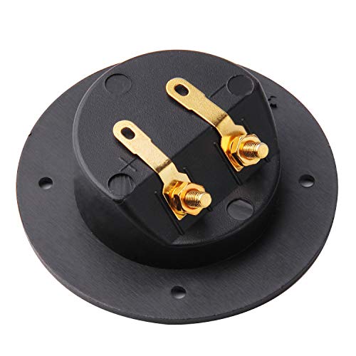 Arroyner 5Pcs 3-Inch Speaker Box Terminal Cup DIY 2-Way Speaker Box Terminal Binding Post Round Spring Cup Connector - Image 2
