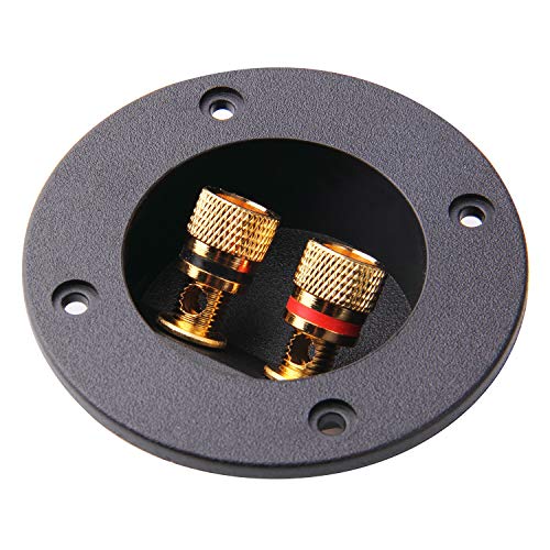 Arroyner 5Pcs 3-Inch Speaker Box Terminal Cup DIY 2-Way Speaker Box Terminal Binding Post Round Spring Cup Connector - Image 3