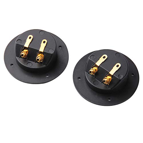 Arroyner 5Pcs 3-Inch Speaker Box Terminal Cup DIY 2-Way Speaker Box Terminal Binding Post Round Spring Cup Connector - Image 5