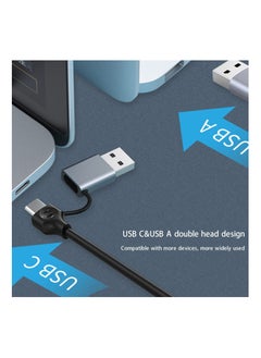 SYOSI محول USB إلى Ethernet، محول USB C إلى Ethernet، شبكة LAN مزدوجة USB A/USB C إلى RJ45 Type-C بسرعة 100 جيجابت، محول مناسب لأجهزة MacBooks Pro 2020 وMacBooks Air وMacBooks OS 10.11-10.15 Windows  - Image 4