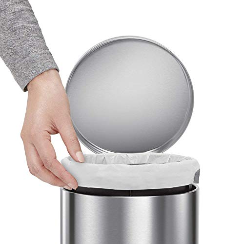 OPR 8 Ltr Stainless Steel Plain Pedal Dustbin with Lid And Bucket| Trash Can, Round Shape Steel Dustbin for Home, Bathroom, Outdoor, Indoor, Kitchen, Bedroom, Office With Lid - (8*13 Inches- 8 Litres) - Image 3