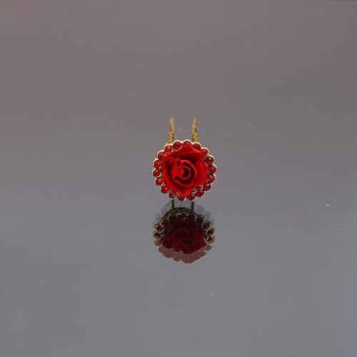Rapidsflow Bridal Hair Accessories/Juda pins For Hair For Women And Girls (Red) Set Of 12 Pins - Image 4
