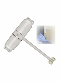 Y&D Automatic Door Closer Safety Wheel Roller Spring Easy to Install Convert Hinged Doors Self Closing Diecast Construction White  - Image 1