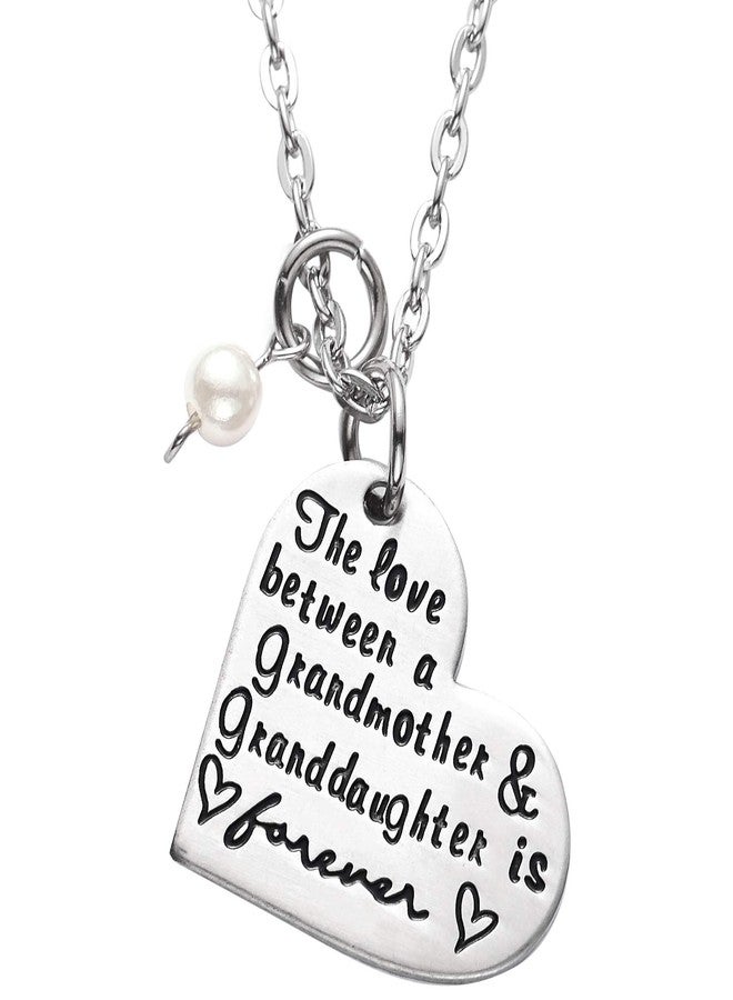 LParkin The Love Between Grandmother and Granddaughter Is Forever Necklace - Stainless Steel - Image 1