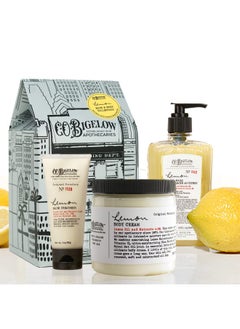 C. O. Bigelow C.O. Bigelow Apothecary Trio Lemon Hand And Body Care Gift Set Of Three (3) Lemon Hand Wash 10Fl Oz. Body Cream 8 Oz. And Hand Treatment 3Oz. Gift Box Of Moisturizing Hand And Skin Care  - Image 1