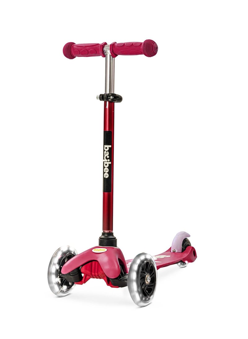 Baybee Mini Zapper Kick Scooter for Kids 3 Wheel Kids Scooter with Height Adjustable Handle with LED PU Wheels Rear Brake Runner Skate Scooter for Kids 2 to 5 Years Boy Girl Pink - pzsku/ZD1D5279D9E92F10D9899Z/45/_/1682572608/fda12472-116b-4f2d-9fb5-39190ff1de6b