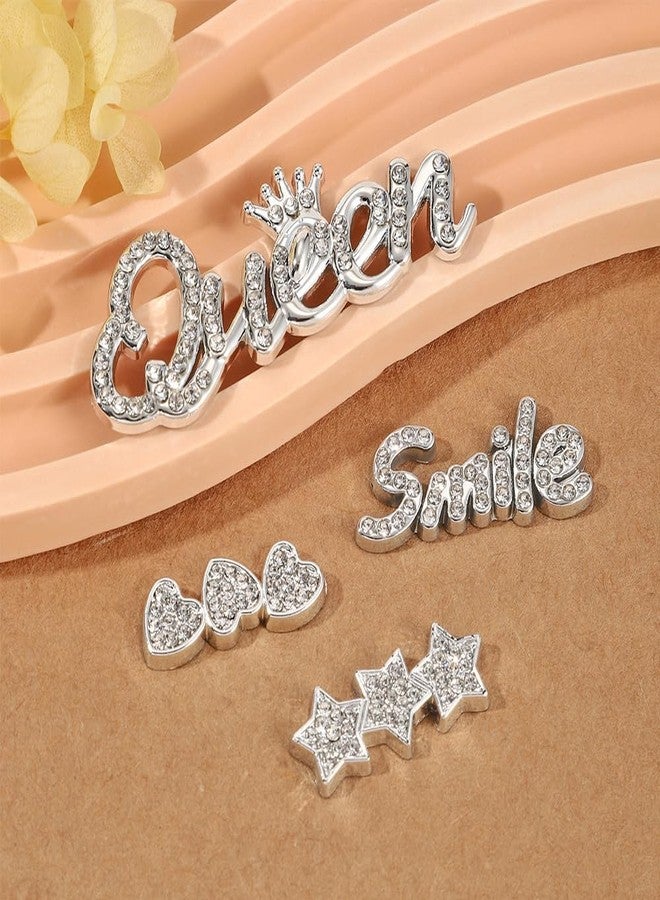 BKKrit 20Pcs Shoe Charms for Women Girls,Golden Bling Charms for Sandals, Plastic, No Gemstone - Image 2