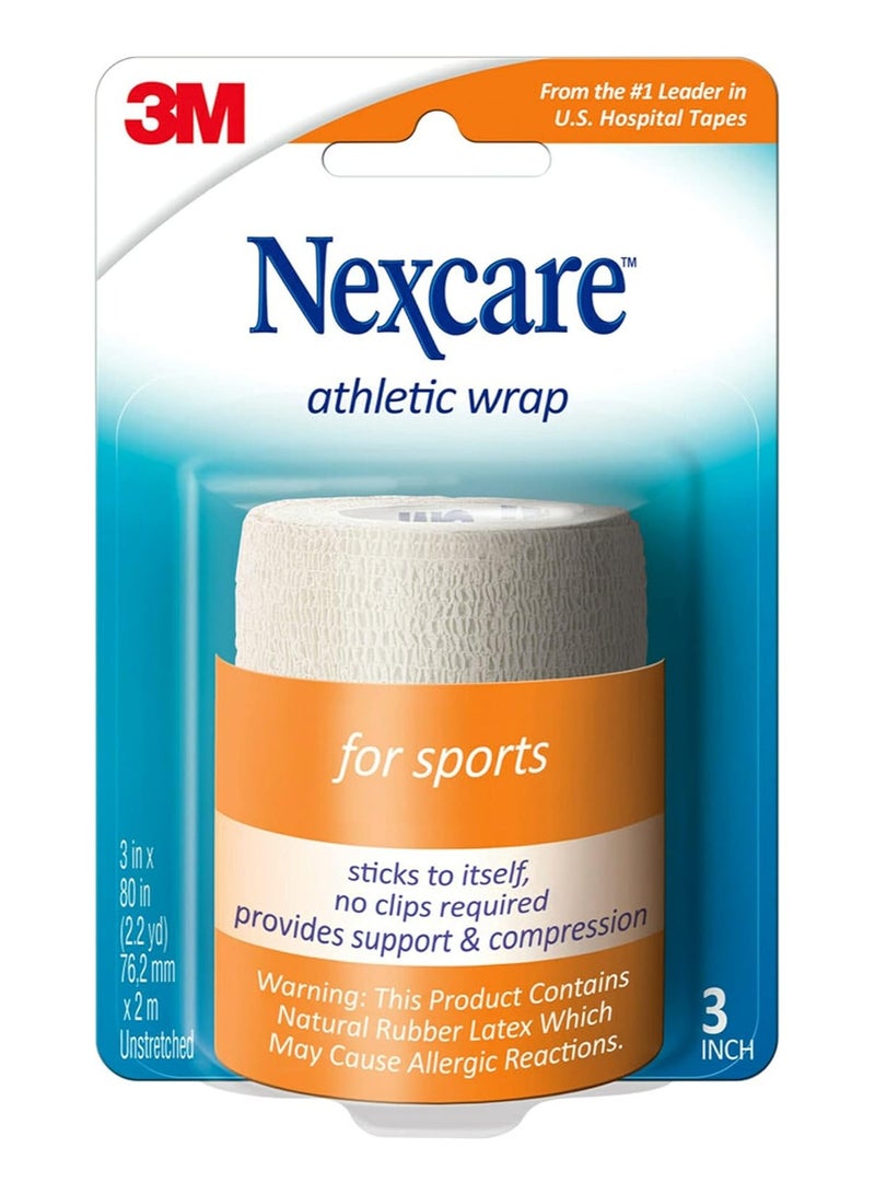 3M Cr-3W Athletic Wrap White - Image 1