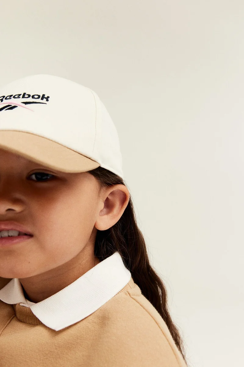 H&M Embroidered-Motif Cotton Cap