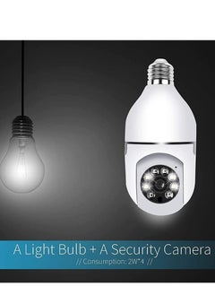 Home Tovnet Light Bulb Security Camera Wireless 2.4Ghz Wifi Pan/Tilt 360 Degree PTZ Camera 1080P HD Panoramic Cam, with 2-Way Audio & Motion Detection & Night Vision & Siren Alarm