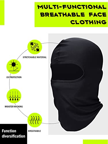 SATINIOR 6 Pcs Ski Mask Cover Balaclava Full Face Mask Summer Face Cover UV Protection Balaclava Men Women Outdoor Sports(Camo) - Image 3