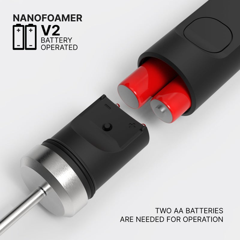 Subminimal NanoFoamer V2 Performance Milk Foamer | NEW Model Edition | Waterproof, Dual-Speed, Stainless Steel | Microfoamed Milk in 30 Seconds, Barista-Style Coffee Drinks Home - Image 3