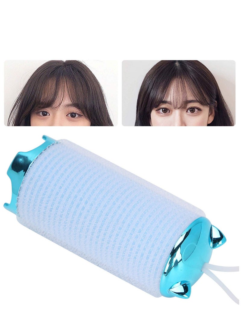 SOLARAE Electric Hair Rollers, Portable Volumizing Bangs Rapid Molding Not Damage Hair DIY Tools, Heated Hair Styling Bang Curling Tool for Women and Girls (Blue) - Image 1