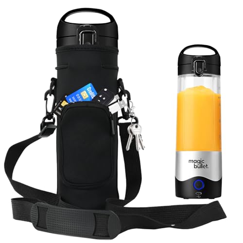 NUENSS-ROR Portable Blender Carrying Case Bag for Magic Bullet Portable Blender (MBPB50100 MBPB50100W MBPB50100FP MBPB50100AK), Storage Sleeve Bag for blender with Shoulder Strap and Pocket (Black) - Image 1
