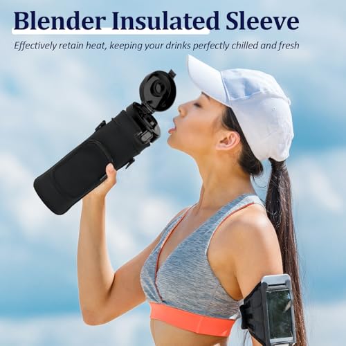 NUENSS-ROR Portable Blender Carrying Case Bag for Magic Bullet Portable Blender (MBPB50100 MBPB50100W MBPB50100FP MBPB50100AK), Storage Sleeve Bag for blender with Shoulder Strap and Pocket (Black) - Image 2