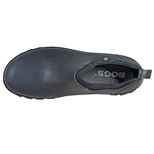 Bogs Men's Sauvie Slip On Waterproof Rain Boot, Black, 7 M US - Image 2
