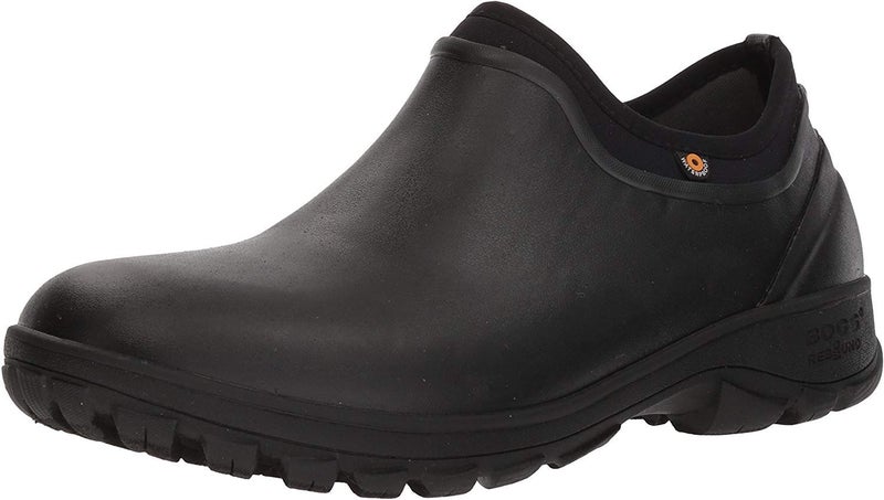 Bogs Men's Sauvie Slip On Waterproof Rain Boot, Black, 7 M US - Image 4